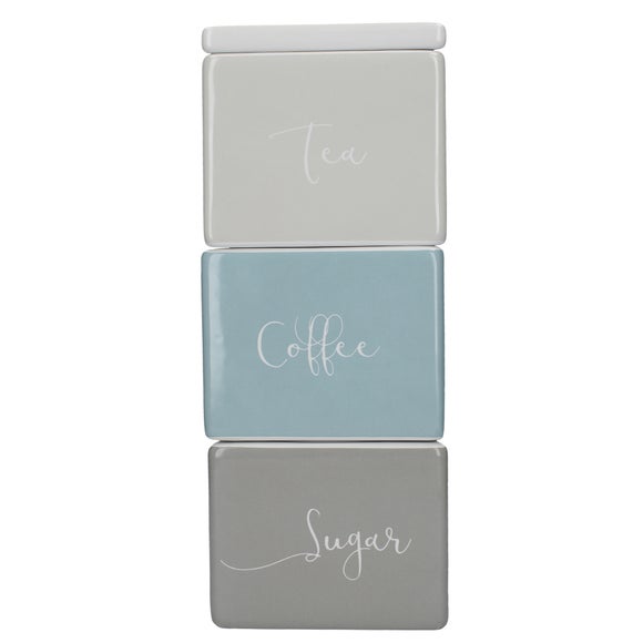 dunelm kitchen tea coffee sugar jars