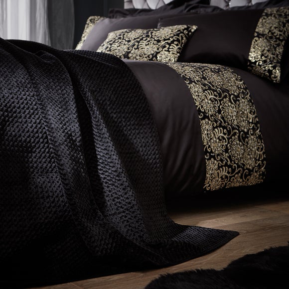 black and gold bedding dunelm