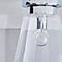 Delavin 1 Light Pendant Glass Flush Bathroom Ceiling Fitting Silver