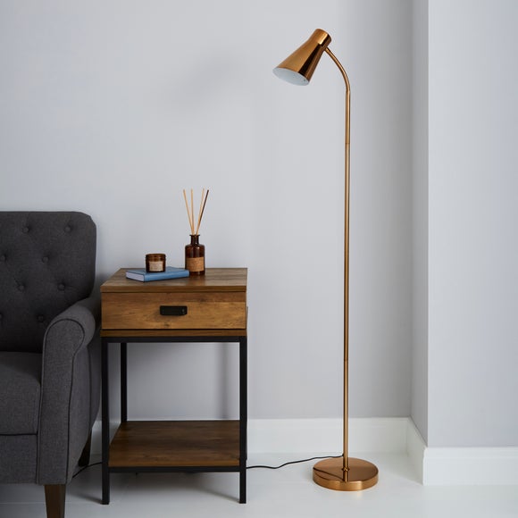 dunelm gold lamp