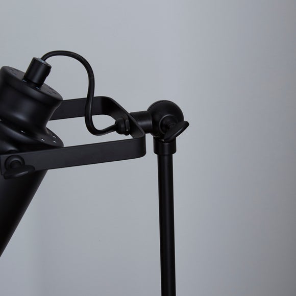 healy black industrial table lamp