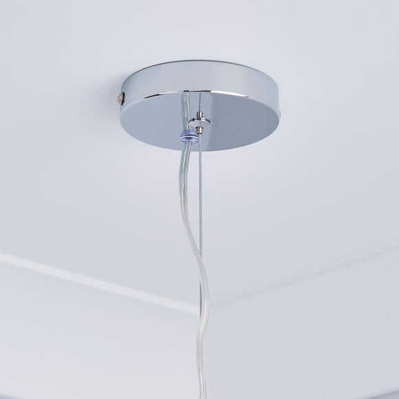 jaimee 3 light crystal chrome ceiling fitting