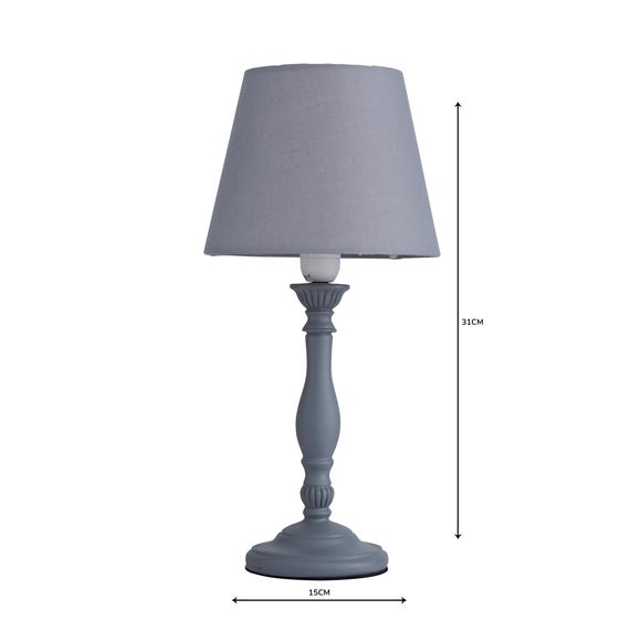 Dunelm Grey Table Lamp 60, Riah Jewel Table Lamp