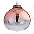 Nivala Ombre Smoked Glass Copper Easy Fit Pendant Copper (Brown)