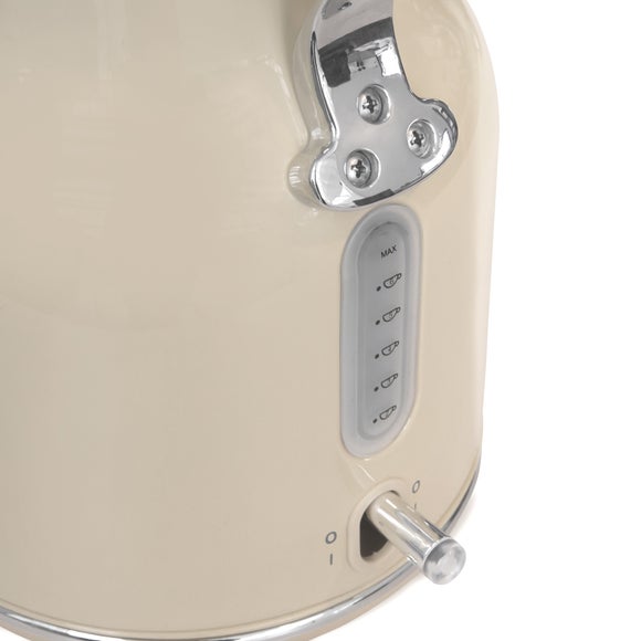 dunelm cream retro kettle