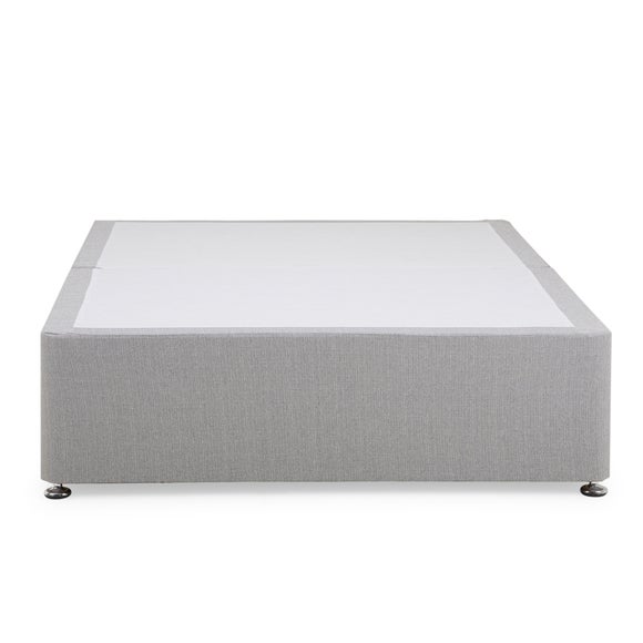 Dunelm Classic Linen Divan Base Light Grey Dunelm