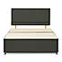 Universal 2 Drawer Chenille Divan Base with Headboard Charcoal undefined