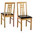 Vienna Dining Chair Brown PU Leather Natural