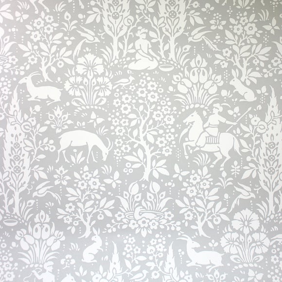 Woodland Grey Wallpaper Dunelm
