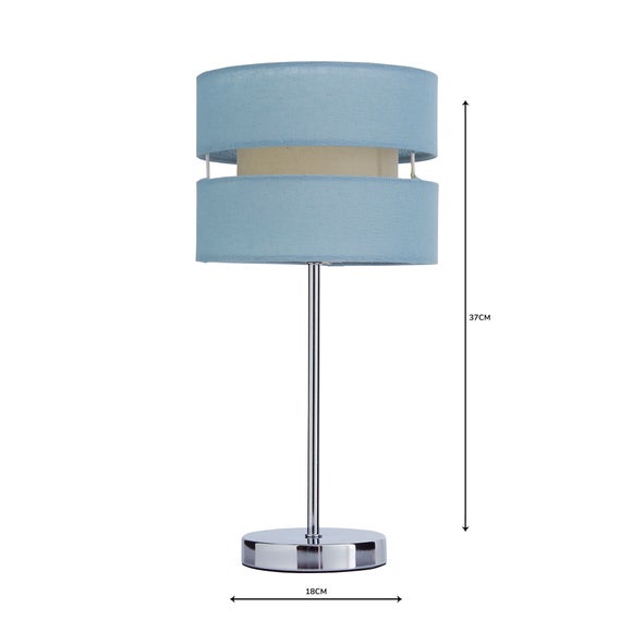 dunelm duck egg blue lamp shades