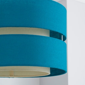 Frea Shade 30cm Drum Teal Dunelm, Teal Lamp Shade B Meaning