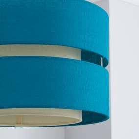 Frea Shade 30cm Drum Teal Dunelm Frea Shade 30cm Drum Teal Dunelm, Teal Lamp Shade B Meaning