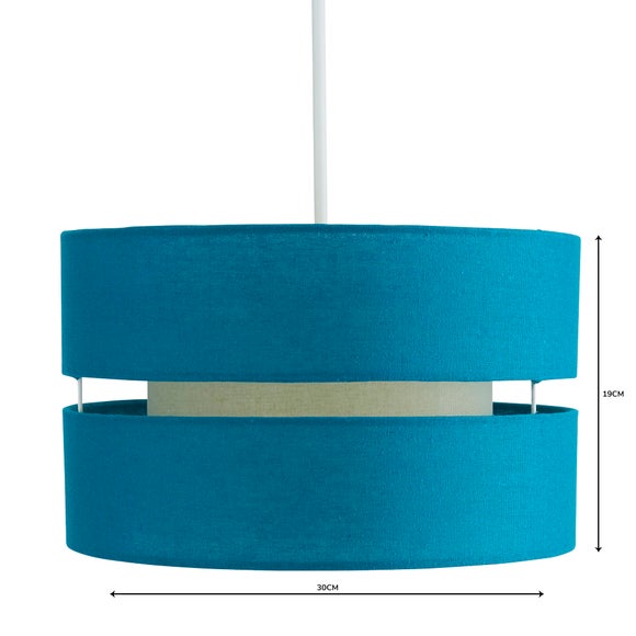 dunelm teal lampshade