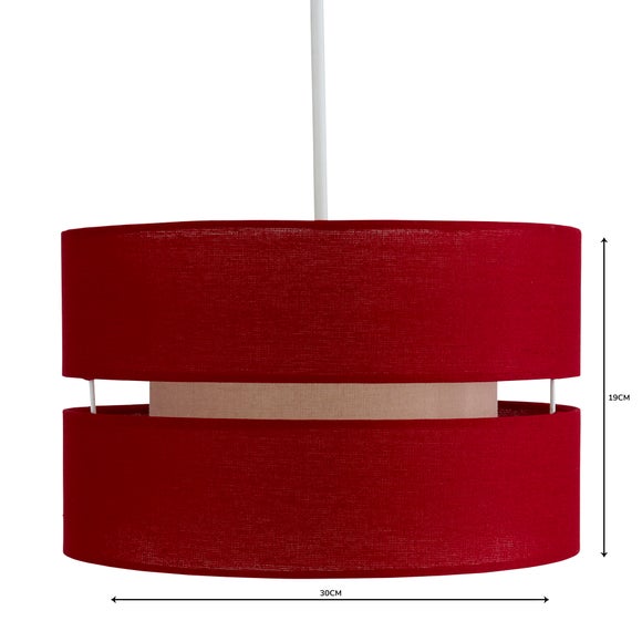 dunelm red lampshades