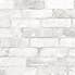 NuWallpaper Loft White Brick Self Adhesive Wallpaper White