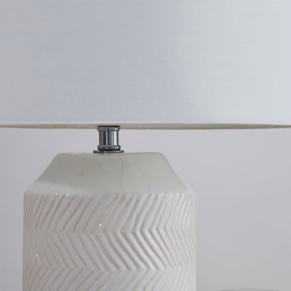 bibi ceramic white table lamp