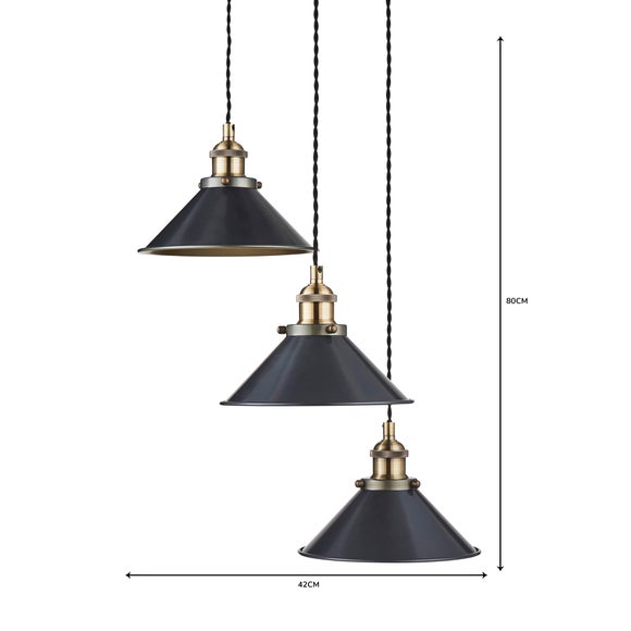 dunelm logan 3 light