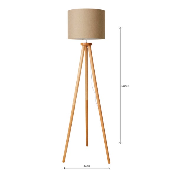 dunelm tripod table lamp