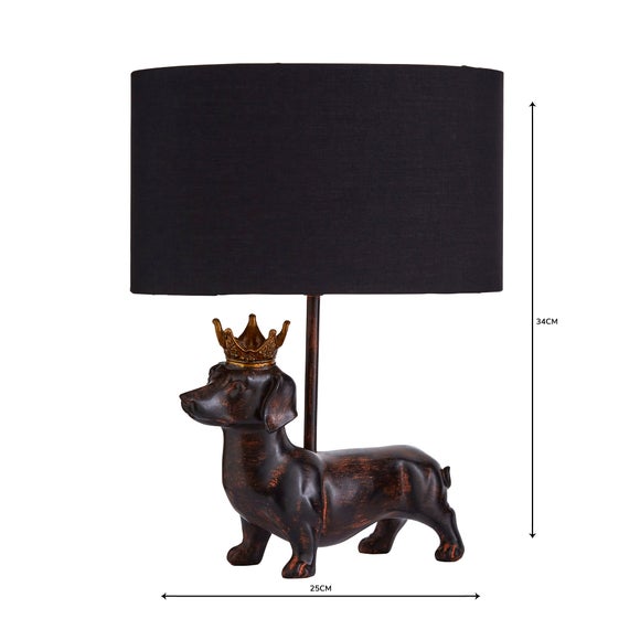 dachshund lamp dunelm