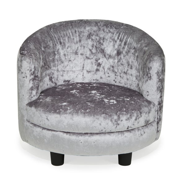 crushed velvet chair dunelm