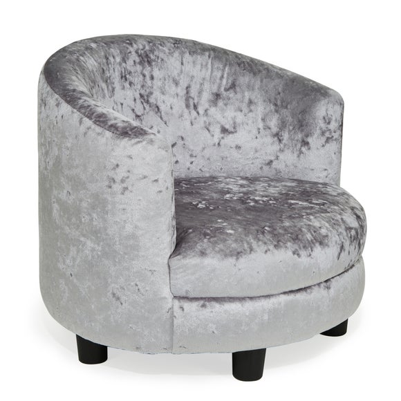 dunelm crushed velvet chair