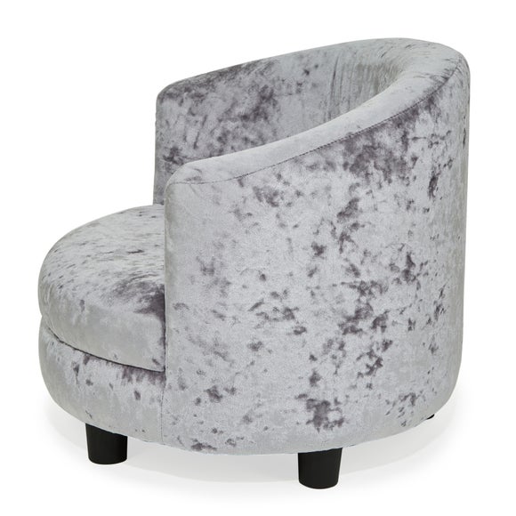 dunelm crushed velvet chair