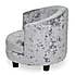 Kid's Silver Crushed Velvet Chair Silver