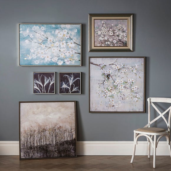 Blossom Framed Art 84x84cm | Dunelm