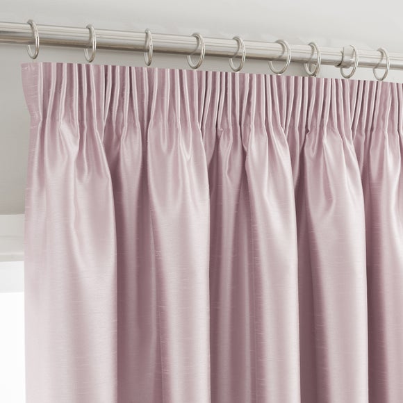 Montana Blush Pencil Pleat Curtains Dunelm