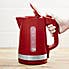 Dunelm 1.7L Red Kettle Red