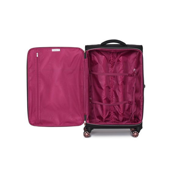 rose gold suitcase dunelm