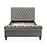 Classic Grey Chesterfield Bed  undefined