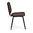 Austin Set of 2 Faux Leather Brown Dining Chairs