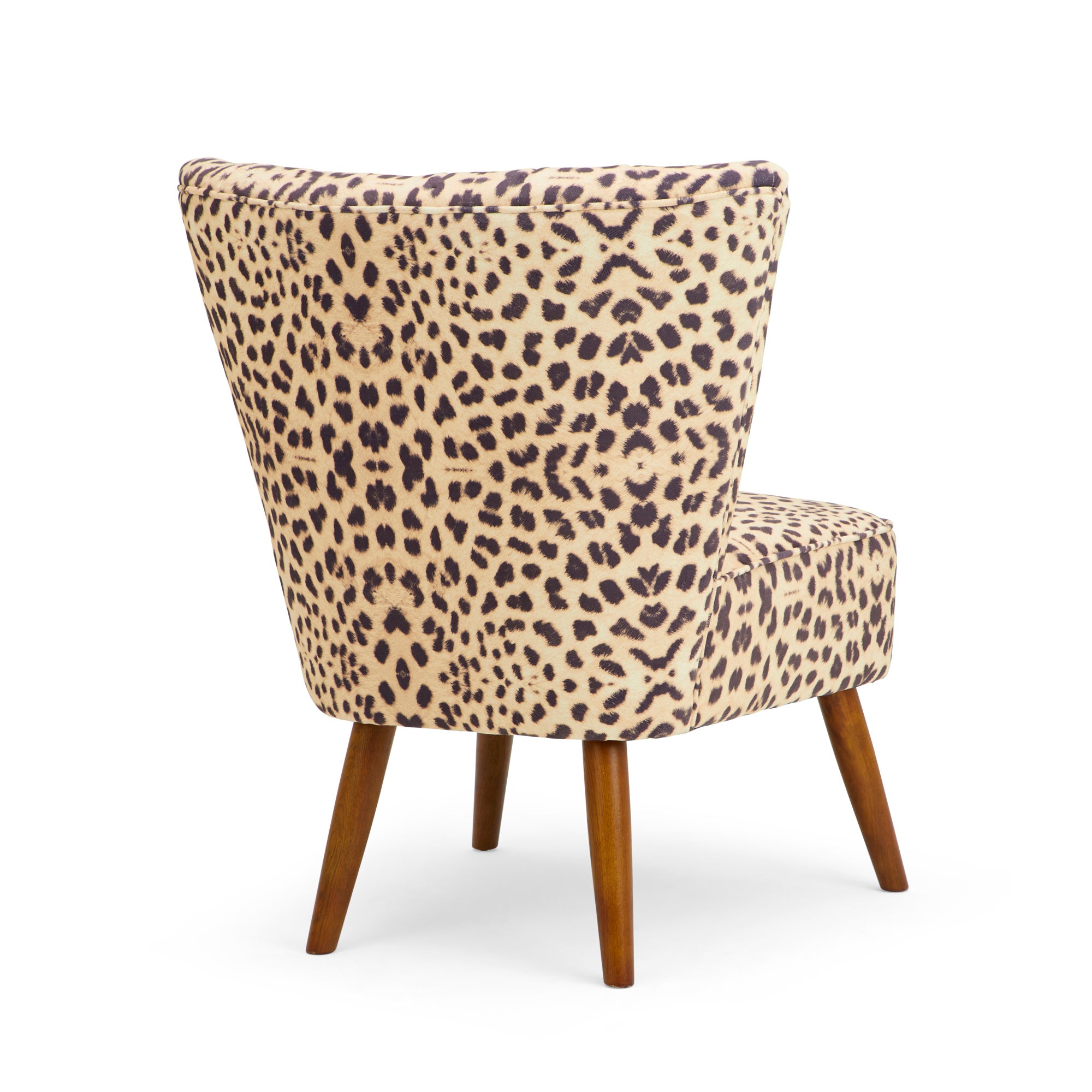 Rocco Leopard Print Cocktail Chair Dunelm