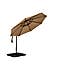 3m Royal Craft Deluxe Pedal Operated Rotational Cantilever Parasol with Cross Stand Ivory