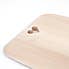 T&G Rectangular Beech Wood Board with Heart Detailing Brown