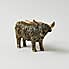 Hanging Bronze Cow Ornament Brown