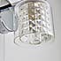 Hylton Glass Bathroom Wall Light Silver