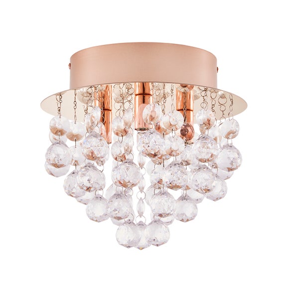 dunelm rose gold light