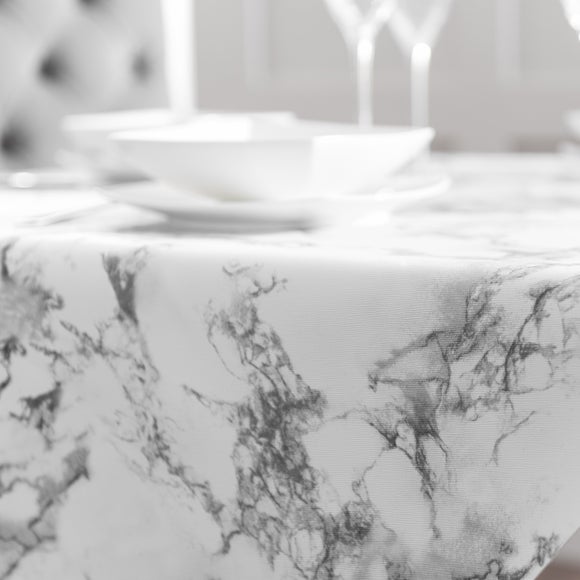 PVC Marble Tablecloth Dunelm