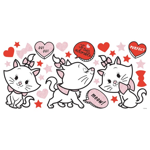 Disney Marie Wall Stickers Dunelm