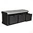 Lucy Cane Charcoal Storage Bench