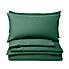 Non Iron Plain Dye Hunter Green Standard Pillowcase Pair
