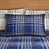 Lennox Check Navy Duvet Cover and Pillowcase Set  undefined