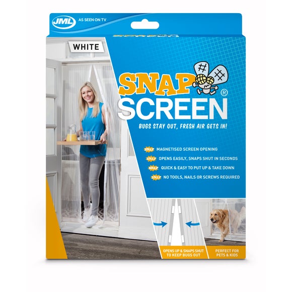 JML White Fly Screen Dunelm