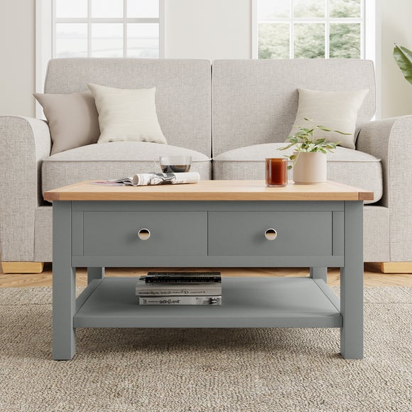 dunelm bromley grey coffee table