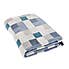Thermosoft Mini Check Blue Throw  undefined