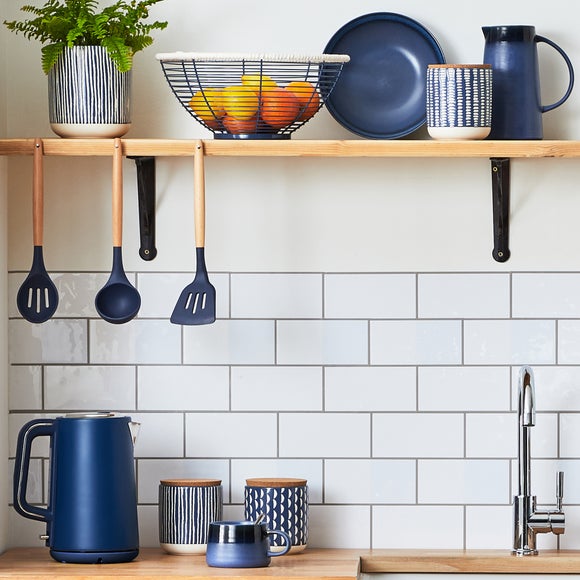 Coastal 1.7L 3kW Navy Blue Jug Kettle | Dunelm