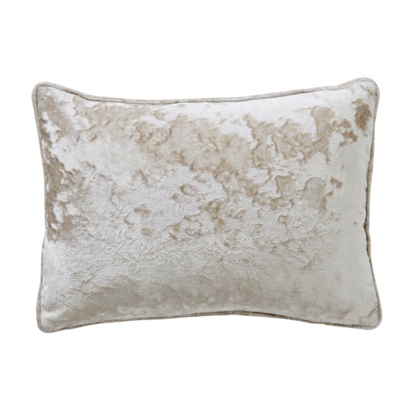 Crushed Velour Rectangular Cushion Dunelm