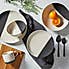 Elements Dipped Charcoal 12 Piece Dinner Set Grey
